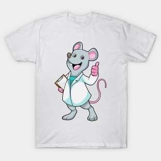 Mouse as Doctor with Doctor's coat T-Shirt